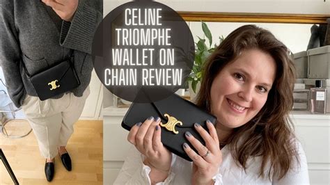 celine clutch on strap review|CELINE TRIOMPHE WALLET ON CHAIN REVIEW .